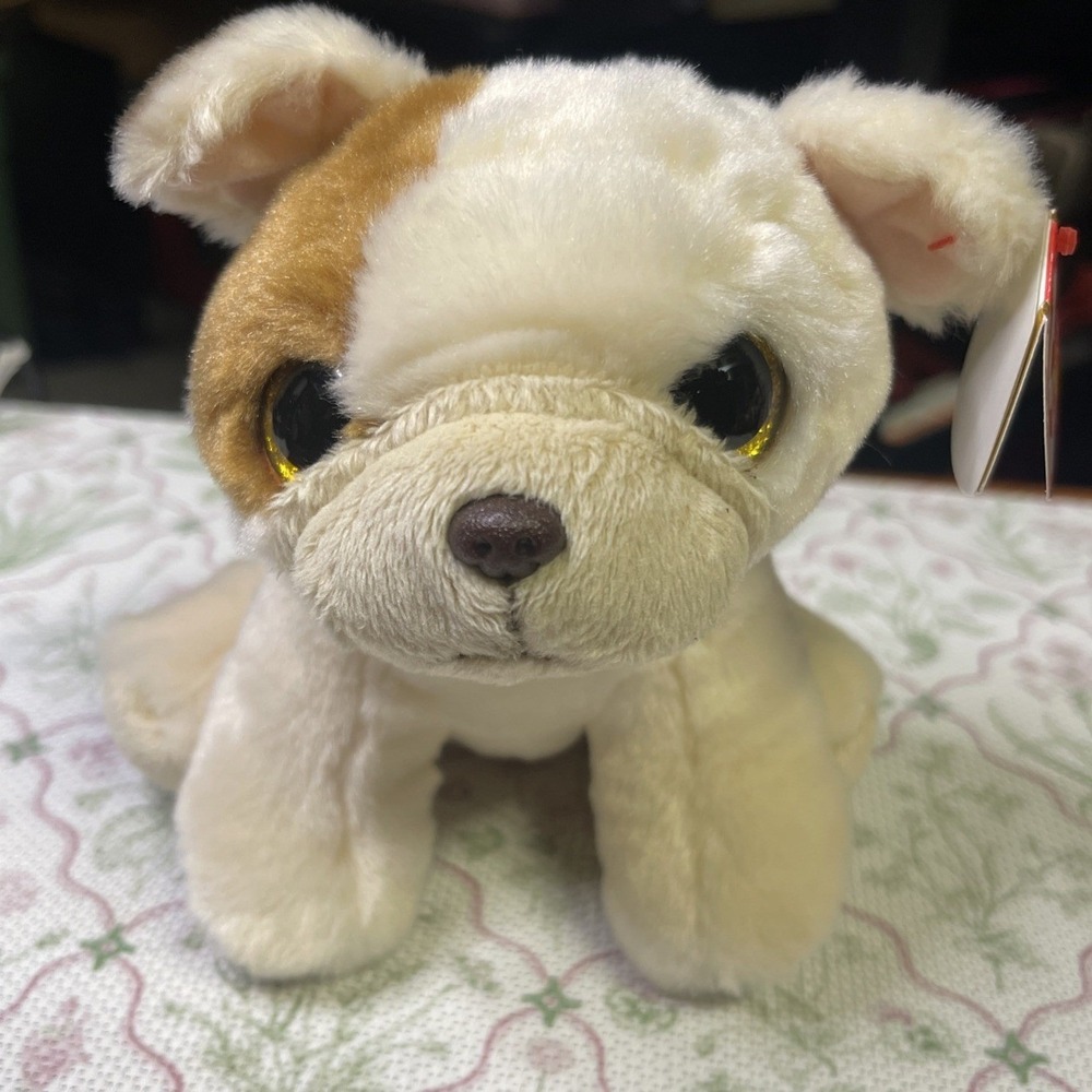 Ty Beanie Babies Houghie Dog 5" Velvet Plush Stuffed Animal With Tag